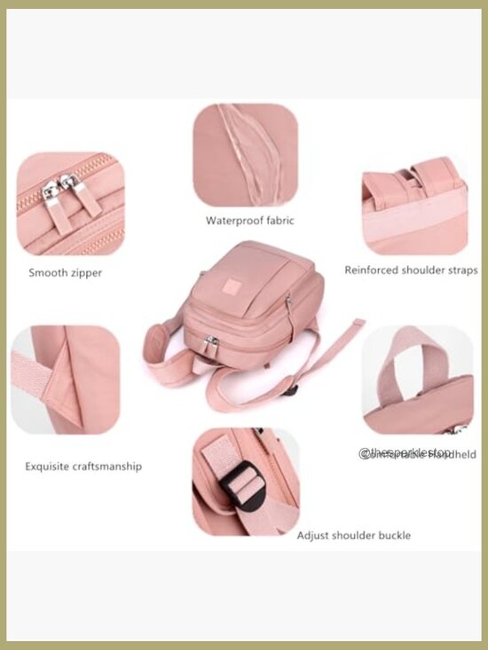 Mini Nylon Backpack Lightweight Travel Daypack Shoulder Bag Cute main image 5